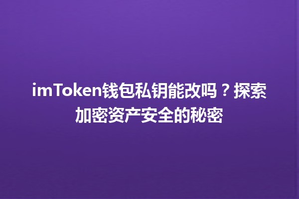 imToken钱包私钥能改吗?探索加密资产安全的秘密🔒 imToken钱包私钥能改吗?探索加密资产安全的秘密🔒